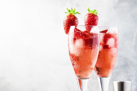 best mothers day cocktails strawberry lime bellini