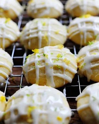 citrus butter cookies on wire rack