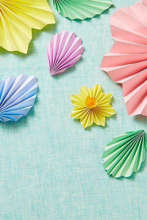 accordion paper flowers