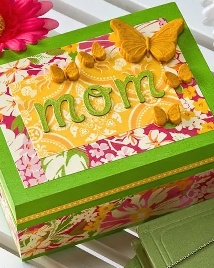 mothers day crafts butterfly jewelry box