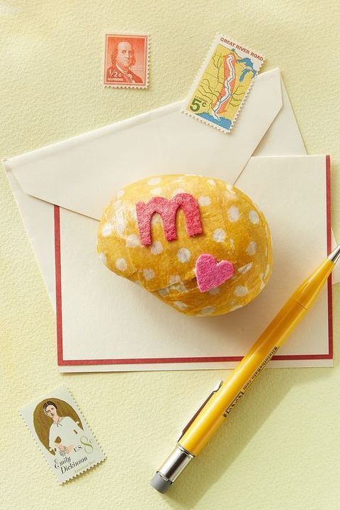mothers day crafts  fabric covered paper weight
