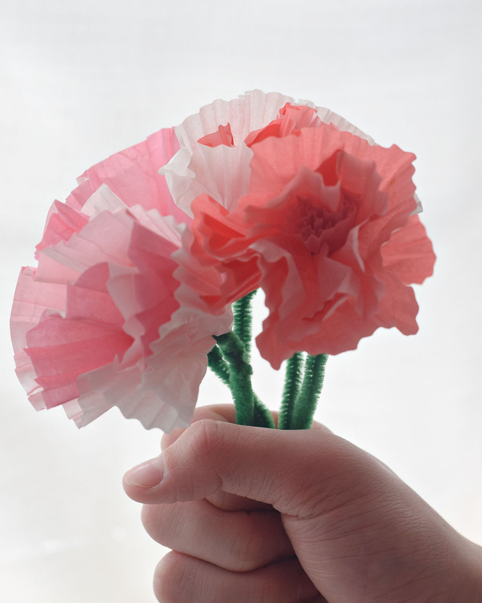 mothers day crafts for kindergarteners cupcake paper flowers