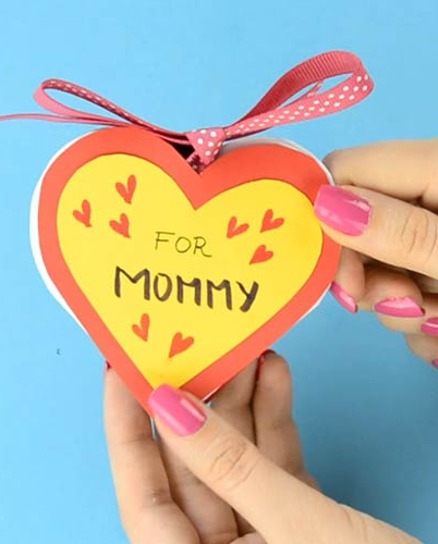 mothers day crafts for kindergarteners diy heart notebook