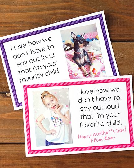 mothers day crafts for kindergarteners selfie card