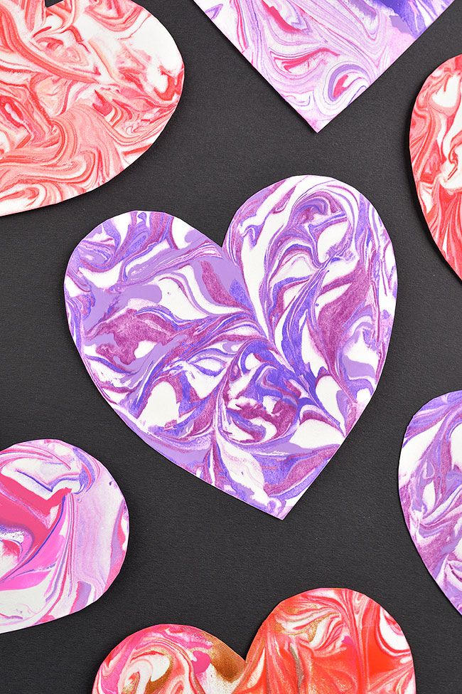 mothers day crafts for kindergarteners marbled heart