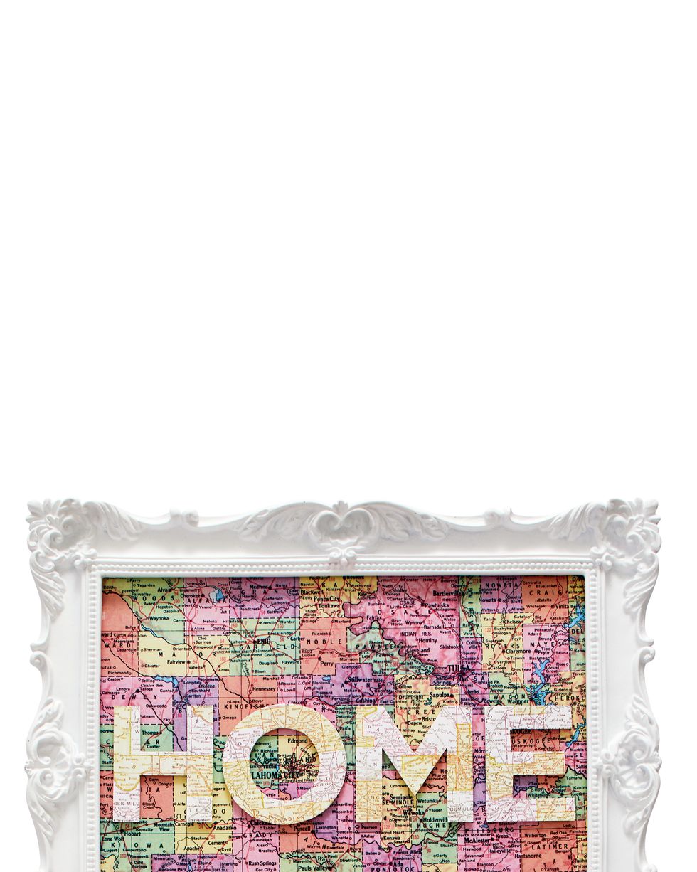 mother's day craft map frame
