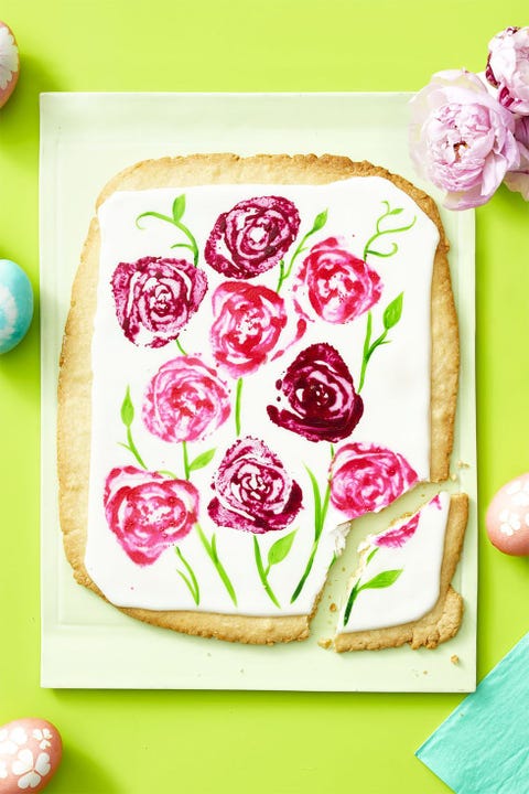 mothers day desserts  giant sugar cookie bouquet