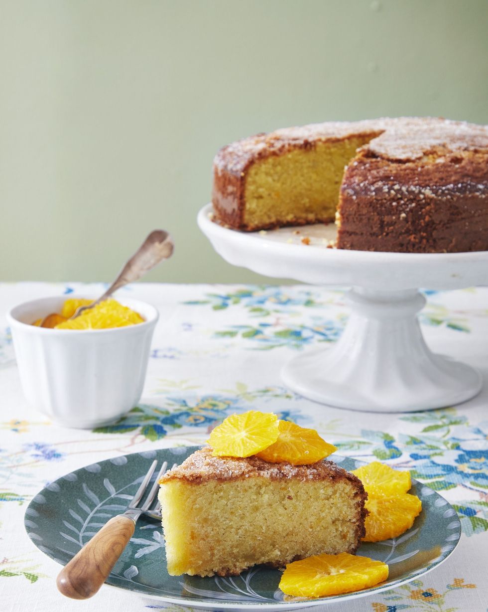 mothers day desserts olive oil cake with citrus compote