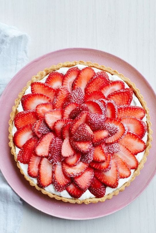 mothers day desserts strawberry tart