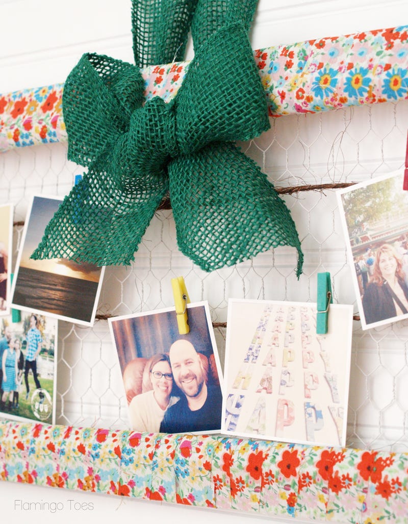 fabric wrapped photo frame