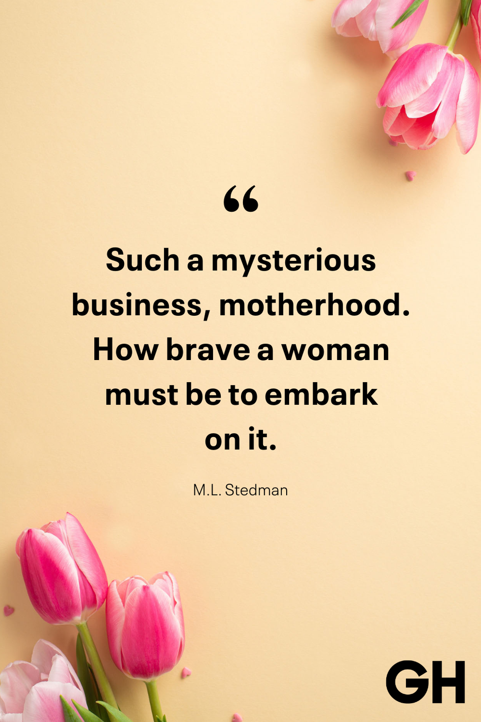 the slide contains a designed mother's day quote