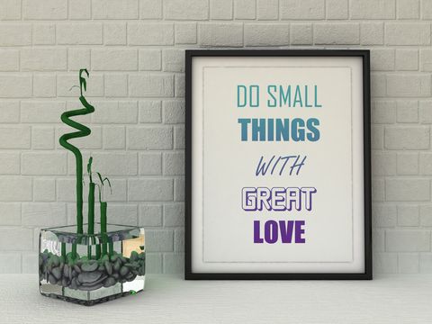 Motivation words Do small Things with Great Love.
