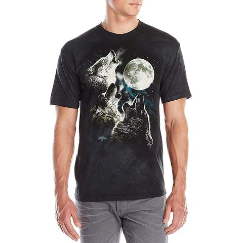 The Mountain Three Wolf Moon T-Shirt