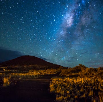 Mountain Trail Under the Milky Way