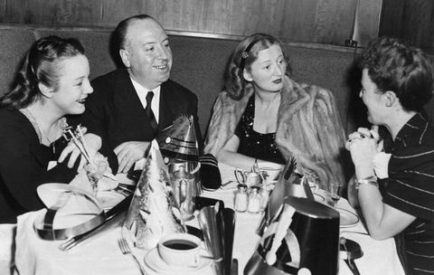 Movie director Alfred Hitchcock is joined by his daughter, P