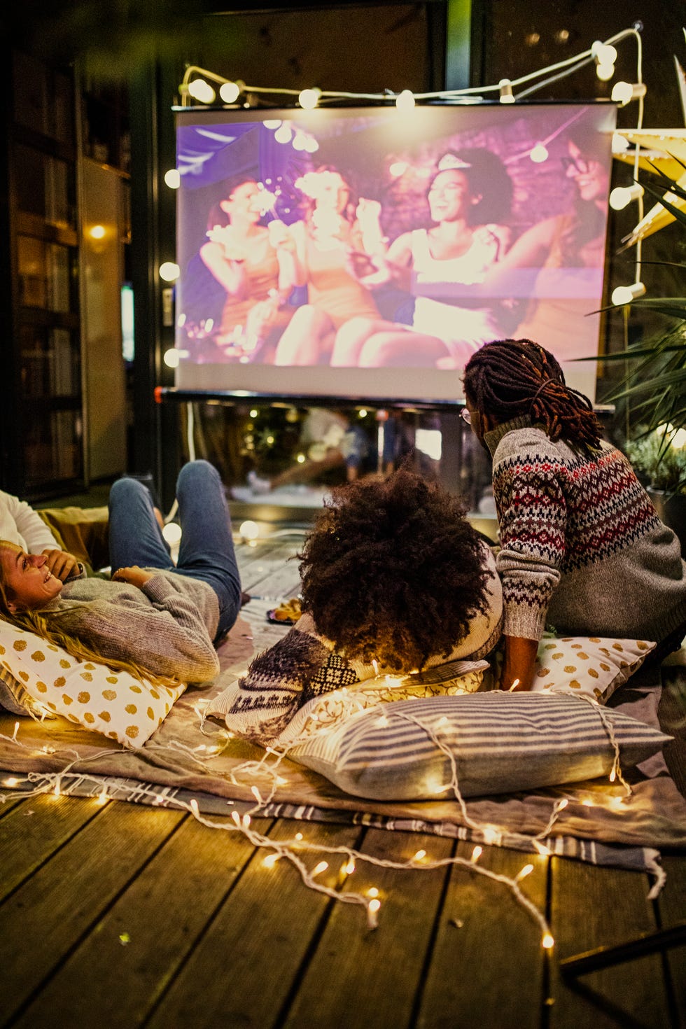 movie night at back yard