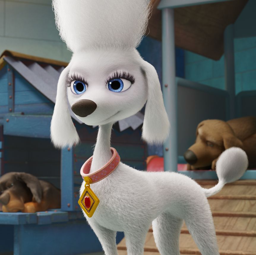 delores voiced by kim kardashian west in paw patrol the movie from paramount pictures photo credit courtesy of spin master