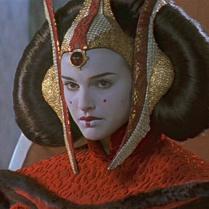 queen amidala poses in full regalia in a sene from star wars episode i the phantom menace, a good housekeeping pick for best movies for kids 2024