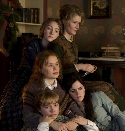 a family embraces in a scene from little women, a good housekeeping pick for best tween movies