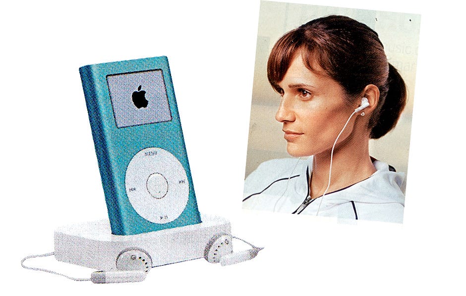 MP3 and earbuds combined image