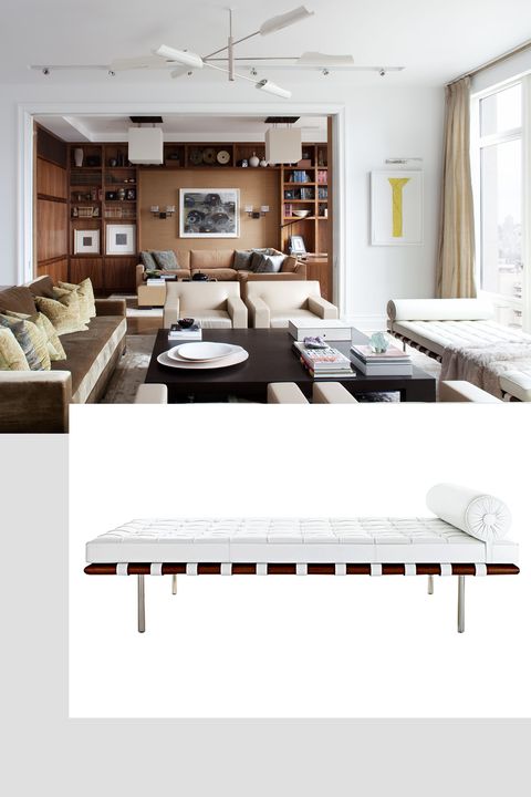 Furniture, White, Room, Interior design, Living room, Product, Table, Lighting, Couch, studio couch, 