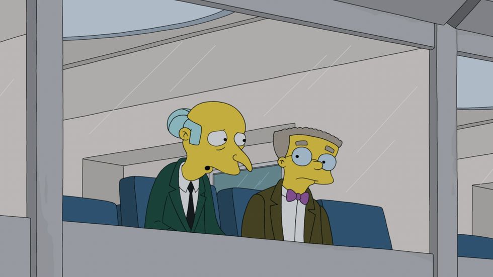 mr burns, smithers, the simpsons