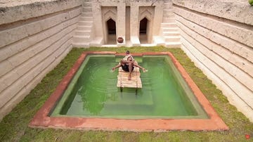 mr tfue construye con sus manos una casa con piscina de lujo en la selva
