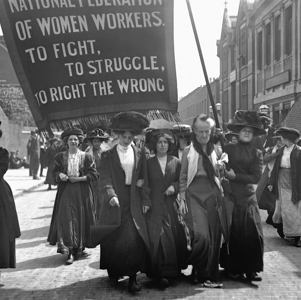 suffragette march, london 1911