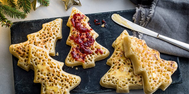 ms christmas tree crumpets
