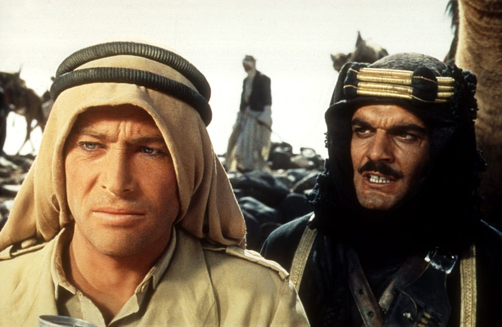 LAWRENCE OF ARABIA, Peter O'Toole, Omar Sharif, 1962,