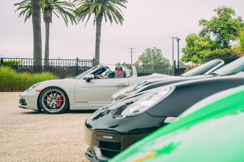 porsche boxsters at the petersen