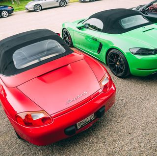 World-Record Gathering of Porsche Boxsters Assembled at the Petersen