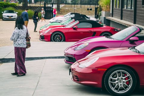 porsche boxsters at the petersen