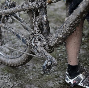 bike gears slipping   muddy mountain bike