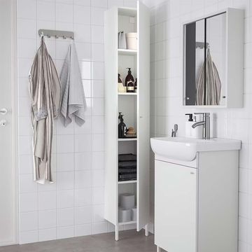 armario alto de baño, nysjÖn blanco 30x190 cm