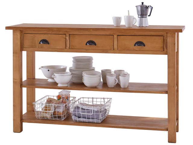 Aparador de madera para la cocina