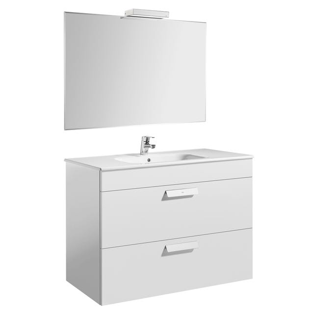 Mueble con dos cajones y lavabo