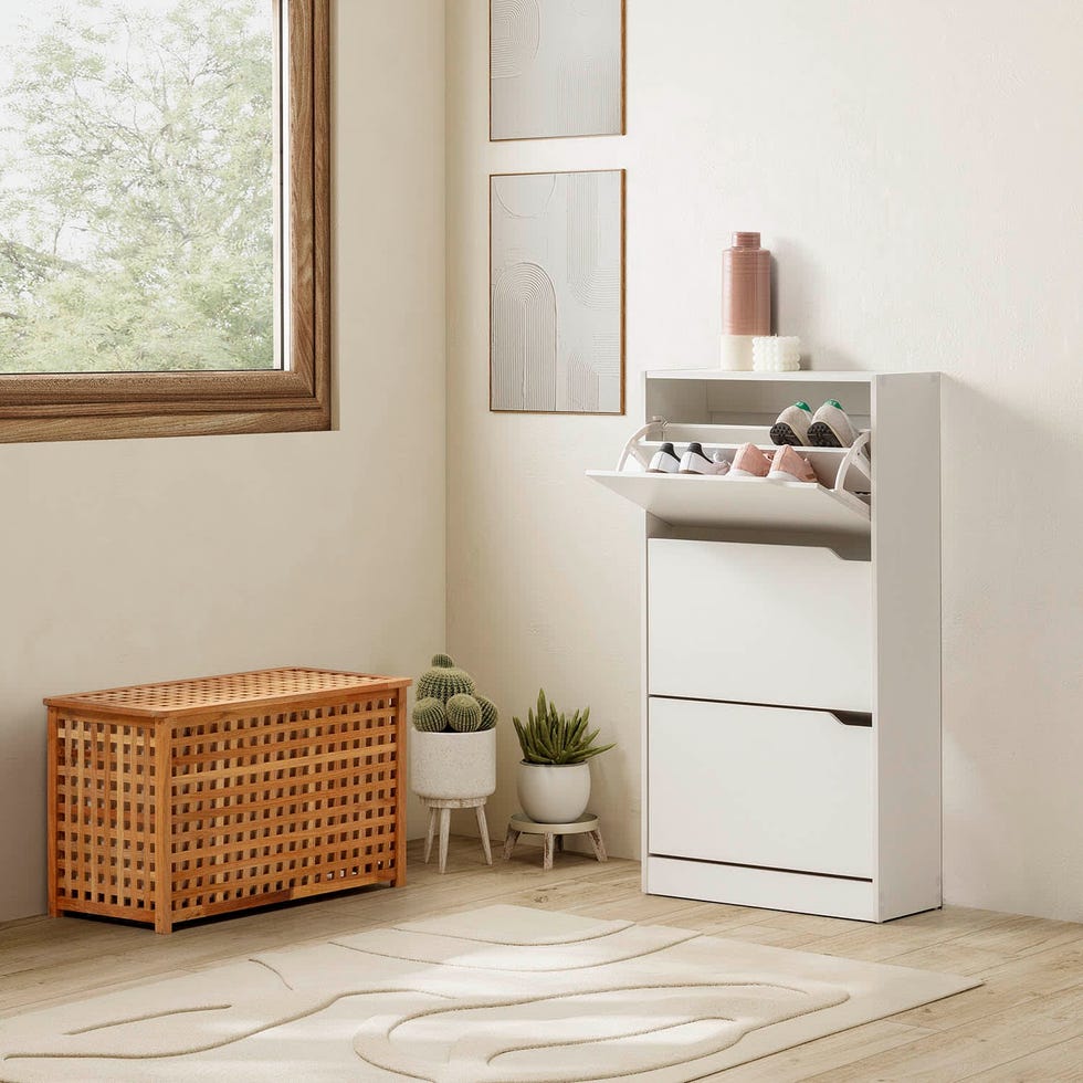 mueble zapatero 3 puertas color blanco