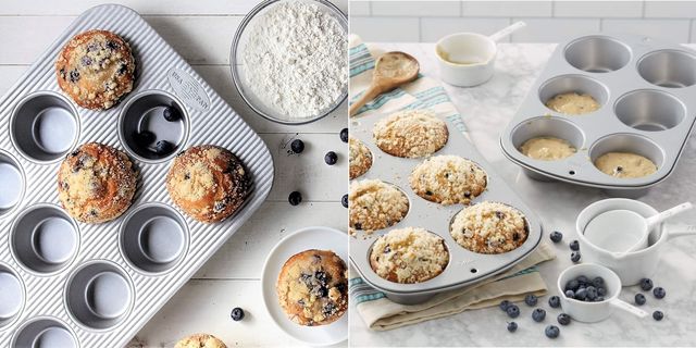 Basics Nonstick Muffin Baking Pan, 12 Cups - Set of 2