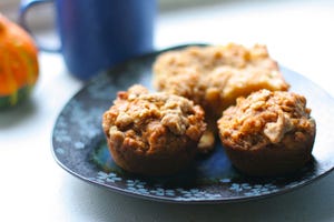 muffins de manzana y avena