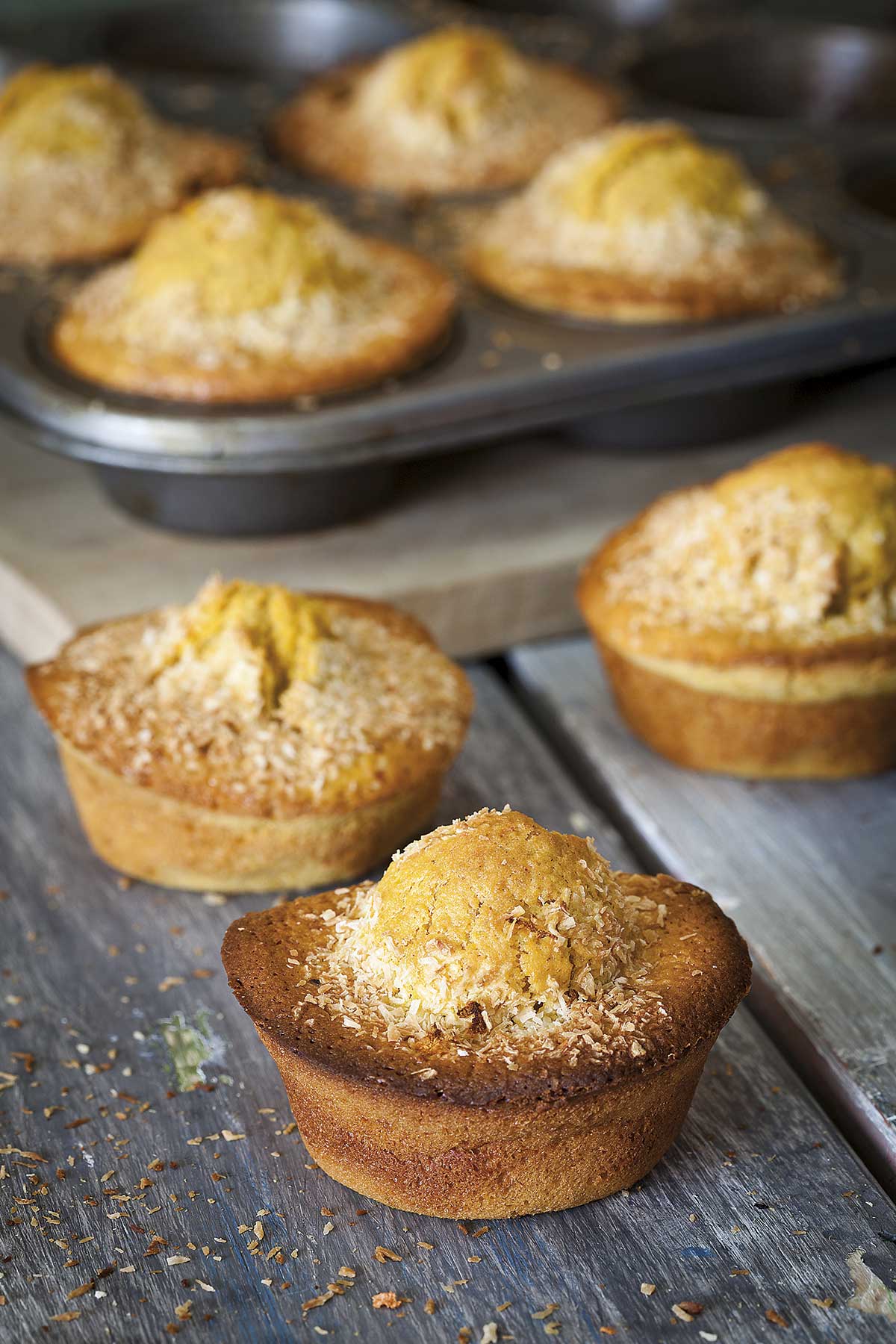 muffins de zanahoria y coco