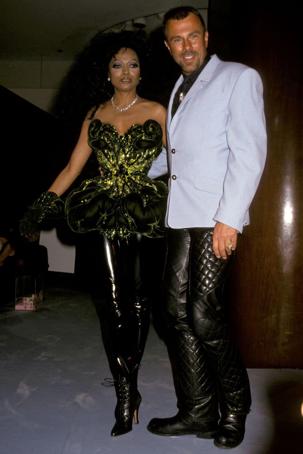 diana ross and thierry mugler photo by jim smealron galella collection via getty images
