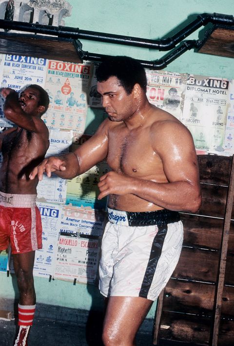 Muhammad Ali trains