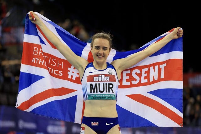 Muir breaks indoor mile record
