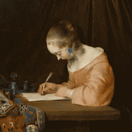 mujer escribiendo