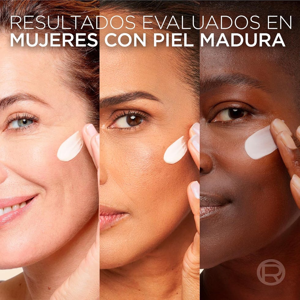 mujeres con piel madura crema