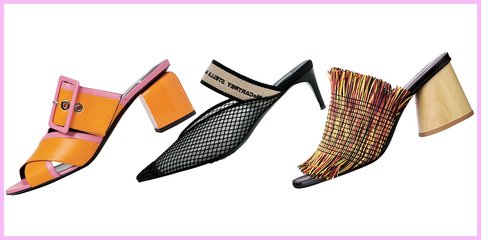 サンダル・ミュール ELLE PUMP SANDALS ミュールがこの春、完全復活！ ボトムスが一気にこなれる最旬