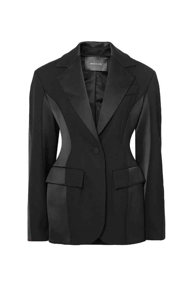 Clothing, Outerwear, Blazer, Jacket, Suit, Black, Formal wear, Sleeve, Tuxedo, Top, 