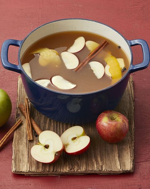 mulled maple apple cider fall cocktails