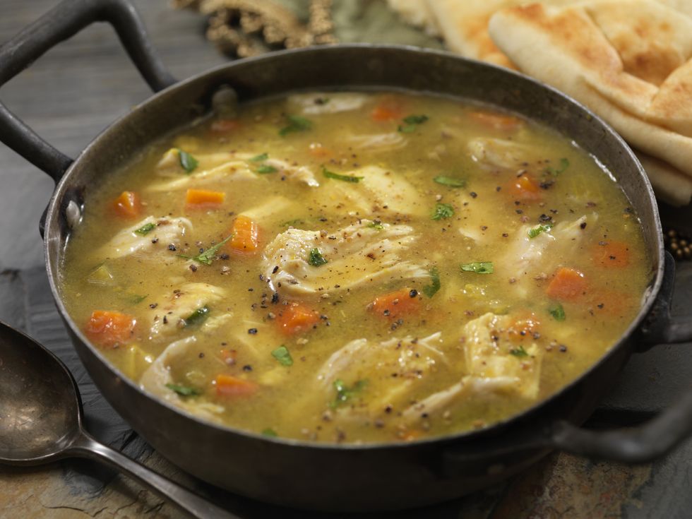 mulligatawny soup with naan